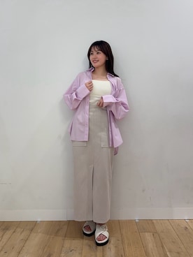 「SENSE OF PLACE by URBAN RESEAR」｜riseさん（レディース・160cm）の夏コーディネート