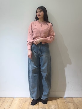 「SENSE OF PLACE by URBAN RESEARCH（センスオブプレイスバイアーバンリサーチ）のアイテム（カーディガン/ボレロ）」を使った、riseさん（レディース・160cm）の秋コーディネート