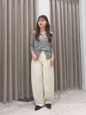 「KBF（ケイビーエフ）のアイテム（カーディガン/ボレロ）」を使った、riseさん（レディース・160cm）の秋コーディネート
