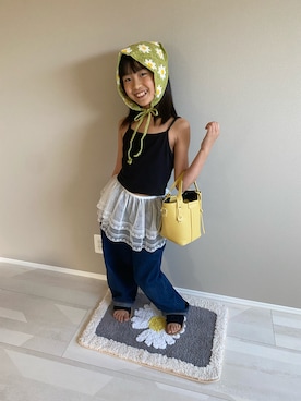 「アイテム（ラグ/マット）」を使った、roroko0821さん（キッズ・137cm）の秋コーディネート