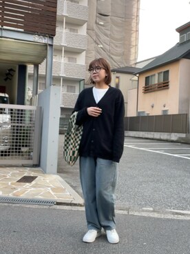 「SHIEN」｜「アイテム（Tシャツ/カットソー）」を使った、Harukaさん（レディース・163cm）の春コーディネート