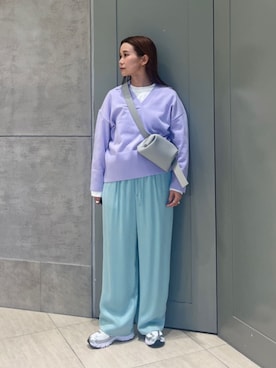 「OSOI（オソイ）のアイテム」を使った、Kanae Nagahataさん（レディース・159cm）の冬コーディネート