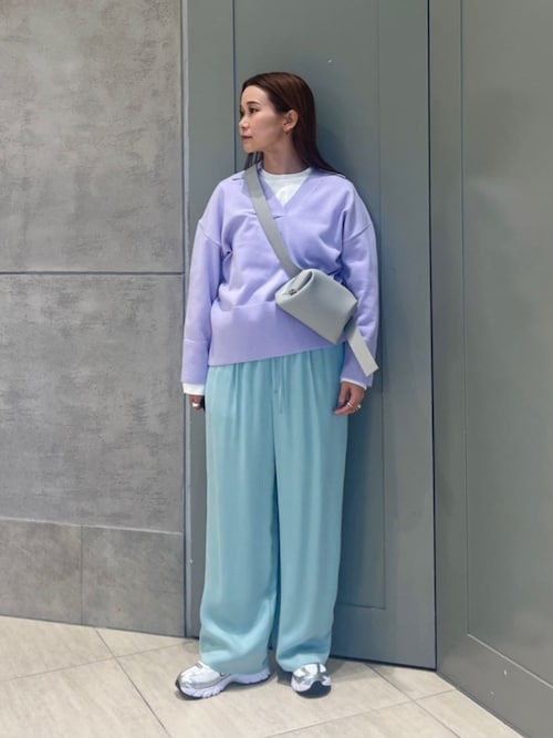 LOEFF＞オーガニックコットン クロップド クレセントスリーブ