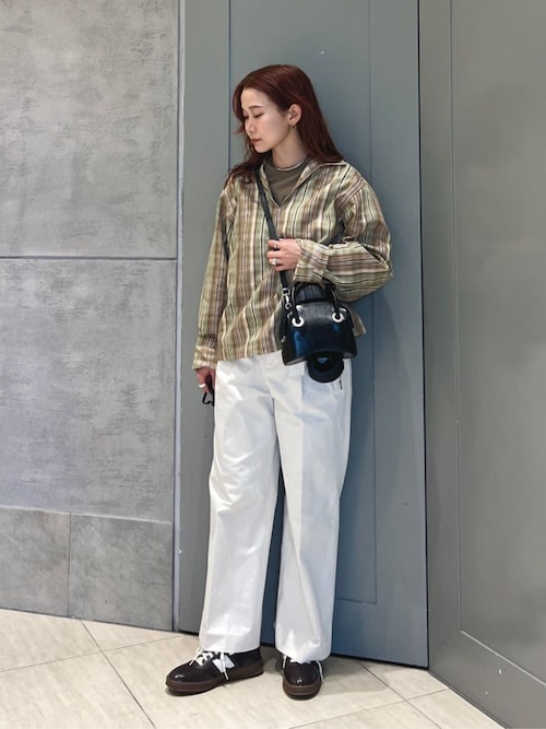 LOEFF＞チェック スキッパー シャツ UNISEX（シャツ/ブラウス）｜LOEFF