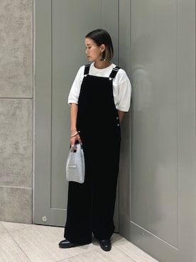 「トレンド」｜「アイテム（サロペット/オーバーオール）」を使った、Kanae Nagahataさん（レディース・159cm）の夏コーディネート