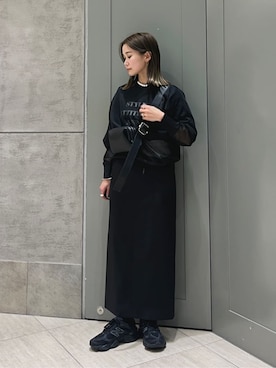 「ASTRAET（アストラット）のアイテム」を使った、Kanae Nagahataさん（レディース・159cm）の春コーディネート