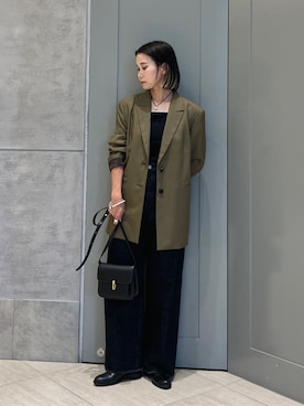 「united arrows」｜「アイテム（ブーツ）」を使った、Kanae Nagahataさん（レディース・159cm）の秋コーディネート