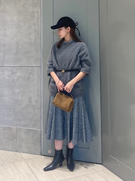 Kanae Nagahataさん（レディース・159cm）の冬コーディネート