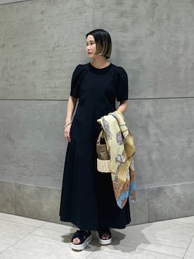 「united arrows」｜「アイテム（ワンピース/ドレス）」を使った、Kanae Nagahataさん（レディース・159cm）の春コーディネート