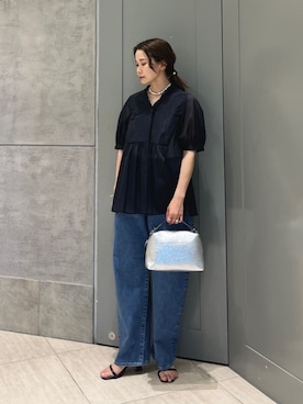 「UNITED ARROWS（ユナイテッドアローズ）のアイテム」を使った、Kanae Nagahataさん（レディース・159cm）の夏コーディネート