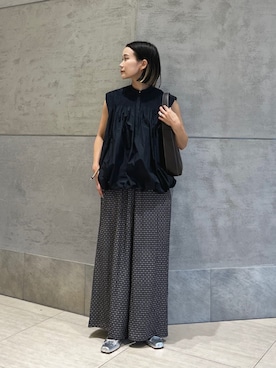 「HEWN（ヒューン）のアイテム」を使った、Kanae Nagahataさん（レディース・159cm）の夏コーディネート