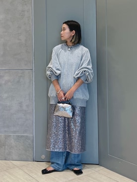「Marilyn Moon（マリリンムーン）のアイテム」を使った、Kanae Nagahataさん（レディース・159cm）の夏コーディネート