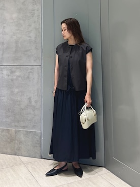 「UNITED ARROWS（ユナイテッドアローズ）のアイテム」を使った、Kanae Nagahataさん（レディース・159cm）の夏コーディネート