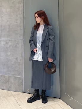 「OSOI（オソイ）のアイテム」を使った、Kanae Nagahataさん（レディース・159cm）の春コーディネート