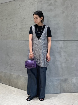 Kanae Nagahataさん（レディース・159cm）の夏コーディネート