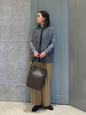 「united arrows」｜「アイテム（ブーツ）」を使った、Kanae Nagahataさん（レディース・159cm）の秋コーディネート