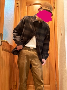 「重ね着」｜青木ゆうきさん（メンズ・164cm・10代）の冬コーディネート