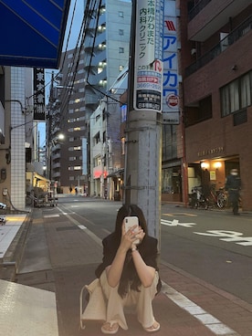 「HOTPING（ホッピン）のアイテム（ジャケット/アウター）」を使った、ポミボミ(보미보미)🌸さん（レディース・165cm）の夏コーディネート