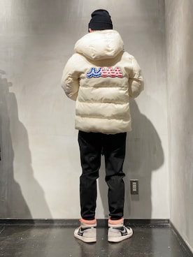 「muta（ムータ）のアイテム（ブルゾン）」を使った、utaさん（メンズ・168cm）の冬コーディネート