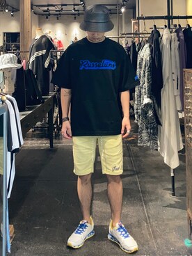 「e JEANS（イージーンズ）のアイテム」を使った、utaさん（メンズ・168cm）の春コーディネート