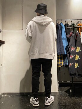 「アイテム（ピアス（片耳用））」を使った、utaさん（メンズ・168cm・20代）の冬コーディネート