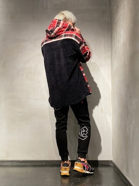 「STUD MUFFIN（スタッドマフィン）のアイテム（パンツ）」を使った、utaさん（メンズ・168cm）の秋コーディネート