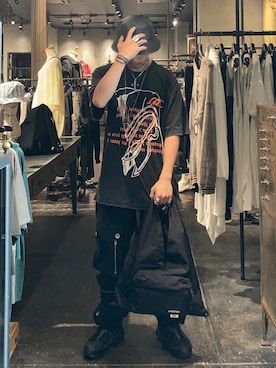 「MM6 Maison Margiela（ｴﾑｴﾑｼｯｸｽ ﾒｿﾞﾝ ﾏﾙｼﾞｪﾗ）のアイテム（バッグ）」を使った、utaさん（メンズ・168cm）の夏コーディネート