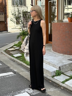 「アイテム（ワンピース/ドレス）」を使った、YUKAさん（レディース・167cm）の春コーディネート