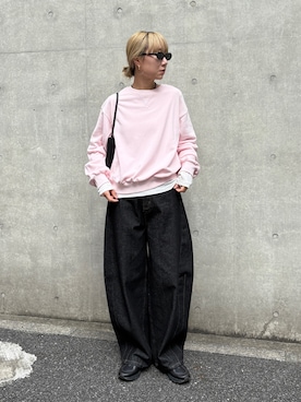 「アイテム（サングラス）」を使った、YUKAさん（レディース・167cm）の秋コーディネート
