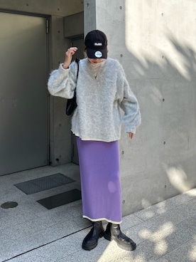 「Firsthand（ファーストハンド）のアイテム（ブーツ）」を使った、YUKAさん（レディース・167cm）の秋コーディネート