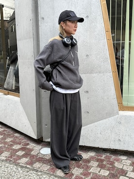 「韓国ファッション」｜YUKAさん（レディース・167cm）の冬コーディネート