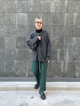 「Firsthand（ファーストハンド）のアイテム（ブーツ）」を使った、YUKAさん（レディース・167cm）の冬コーディネート