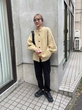 「feepur（フェピュール）のアイテム（カーディガン/ボレロ）」を使った、YUKAさん（レディース・167cm）の秋コーディネート