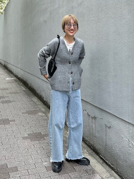 「Firsthand（ファーストハンド）のアイテム（ブーツ）」を使った、YUKAさん（レディース・167cm）の秋コーディネート