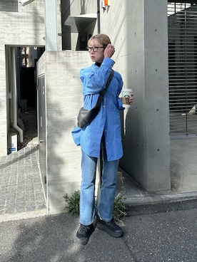 「LEMAIRE（ルメール）のアイテム」を使った、YUKAさん（レディース・167cm）の冬コーディネート