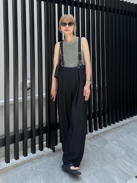 「H&M（エイチ・アンド・エム）のアイテム（ハンドバッグ）」を使った、YUKAさん（レディース・167cm）の夏コーディネート