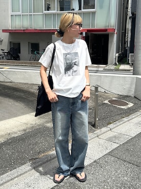 「アイテム（バッグ）」を使った、YUKAさん（レディース・167cm）の夏コーディネート