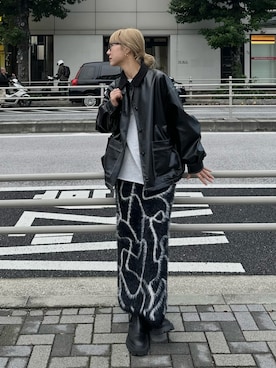 「Firsthand（ファーストハンド）のアイテム（ブーツ）」を使った、YUKAさん（レディース・167cm）の秋コーディネート