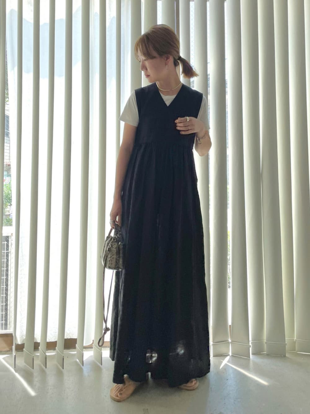 新品！HYKE LINEN MAXI ワンピ ハイク - ロングワンピース