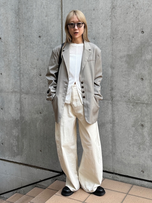 バレルレッグデニムパンツ