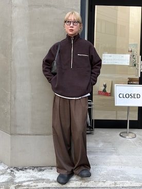 「アイテム（ファッション雑貨）」を使った、YUKAさん（レディース・167cm）の秋コーディネート