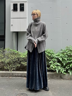 「Firsthand（ファーストハンド）のアイテム（ブーツ）」を使った、YUKAさん（レディース・167cm）の冬コーディネート
