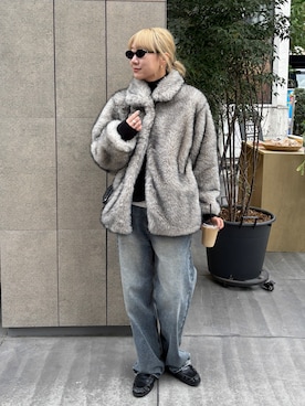 「アイテム（その他アウター）」を使った、YUKAさん（レディース・167cm）の秋コーディネート