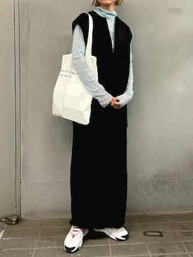 「シアーハイネック」｜YUKAさん（レディース・167cm）の秋コーディネート
