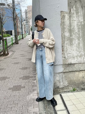 「Firsthand（ファーストハンド）のアイテム（ブーツ）」を使った、YUKAさん（レディース・167cm）の冬コーディネート