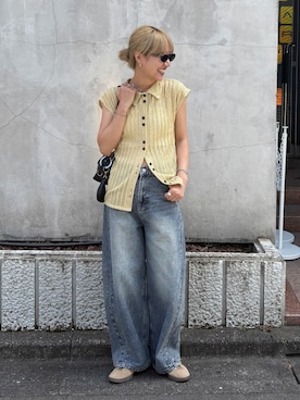 「シアートップス」｜「アイテム（その他）」を使った、YUKAさん（レディース・167cm）の夏コーディネート