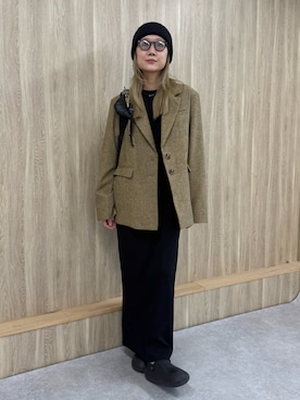 「アイテム（ワンピース/ドレス）」を使った、YUKAさん（レディース・167cm）の秋コーディネート