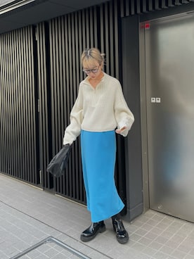 「H&M（エイチ・アンド・エム）のアイテム（ブーツ）」を使った、YUKAさん（レディース・167cm）の夏コーディネート
