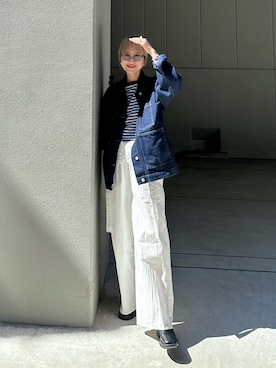 「重ね着ベストシーズン」｜「アイテム（スリッポン）」を使った、YUKAさん（レディース・167cm）の秋コーディネート