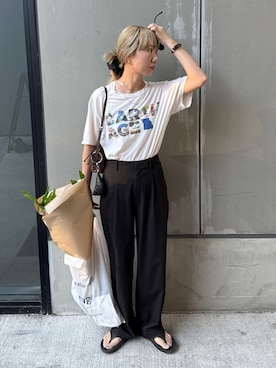 「アイテム（サングラス）」を使った、YUKAさん（レディース・167cm）の夏コーディネート